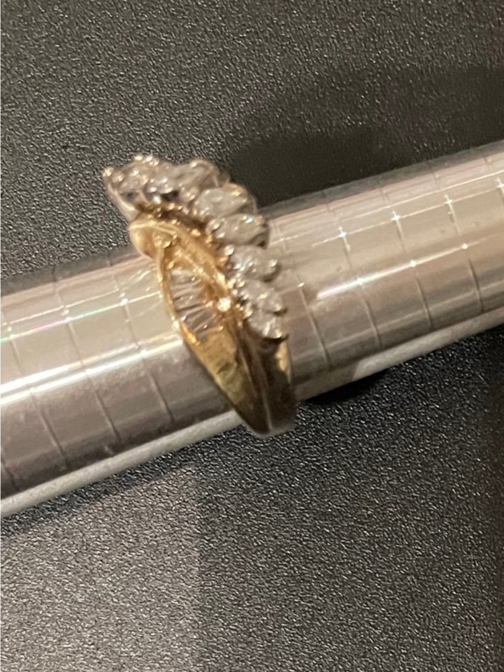 Ring Leaf Cluster Diamond ring - Picture 3 of 7